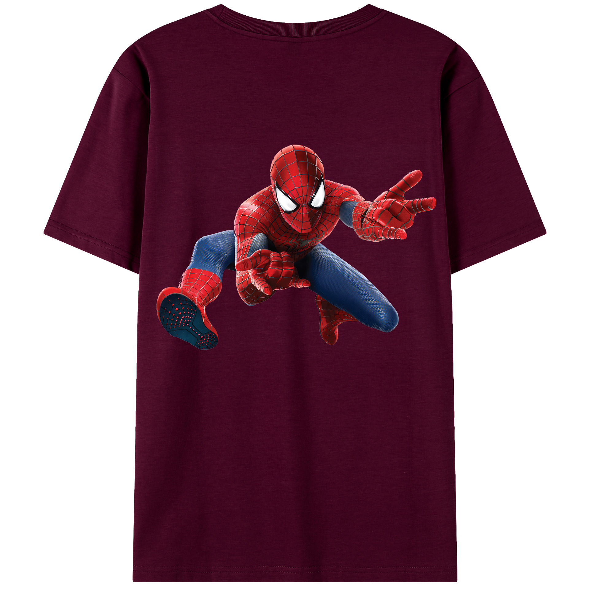 （画像用） Spider Man スパイダーマン レディース半袖Tシャツ(バックプリント)